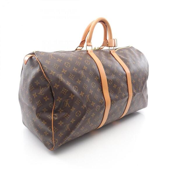 LOUIS VUITTON Brown Monogram Leather Boston Bag - Picture 2 of 9